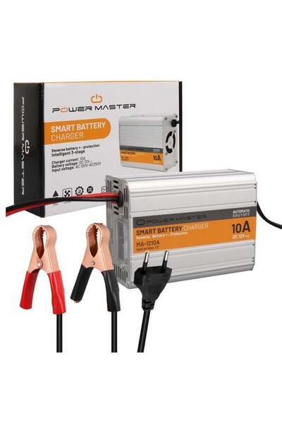 Powermaster MA-1210A 12 Volt - 10 Amper Akıllı Hızlı Akü Şarj Cihazı Analog A...