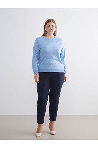 LC Waikiki Timeless Store: Timeless Recommendations |   Crew Neck Floral Women's Knitwear Sweater
