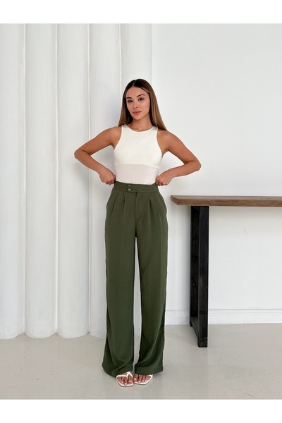 MODAMİNEM Women's High Waist Original Palazzo Pants