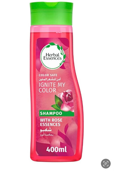 Herbal Essence شامبو هيربل إسنسز إجنايت ماي كولور بلون حيوي مع خلاصة الورد للشعر المصبوغ، 400 مل