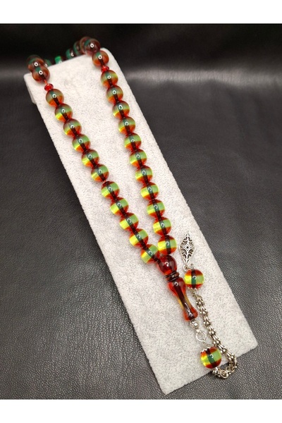 Han Ticarethane Mărgele de rugăciune din pulbere de chihlimbar, tăiate în for...