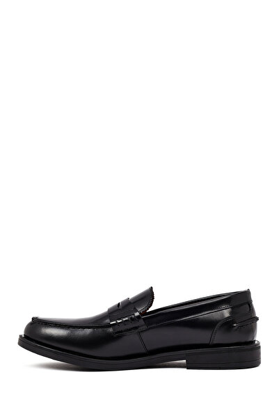 Derimod Men's Black Leather Casual Loafer 25Wfd724622