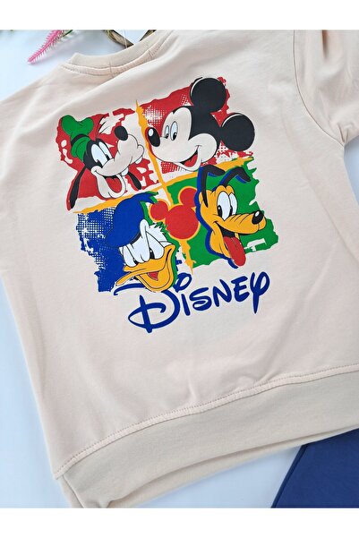 Butik Erkek Çocuk İkili Eşofman Takımı Mevsimlik 2 İplik Şardonsuz Baskılı