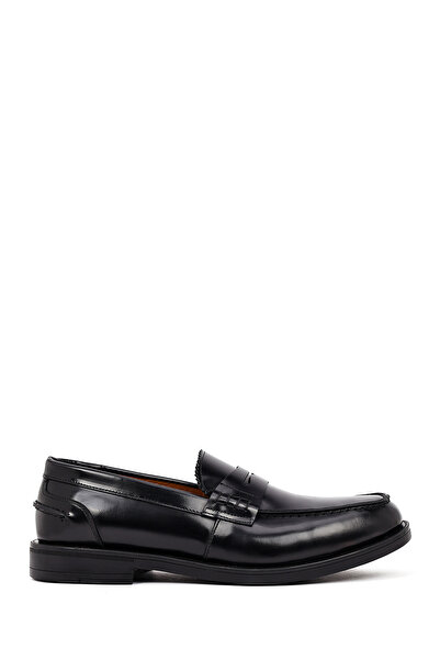 Derimod Men's Black Leather Casual Loafer 25Wfd724622