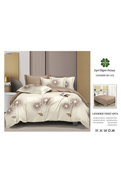 FIONNA.RO Finet Bed Linen 6 Pieces - Dandelions Beige