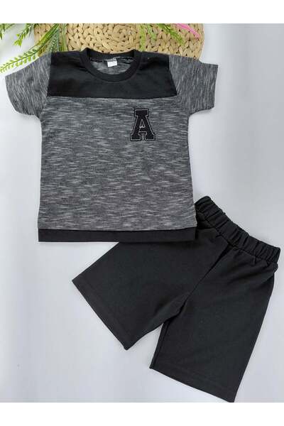 Butik Boys' Shorts T-Shirt Two-Piece Set Cotton Fabric Economical