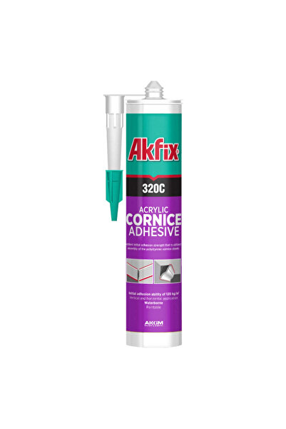 Akfix Cornice Adhesive, Akfix, 320C, 310Ml, Fast Adhesion (24)