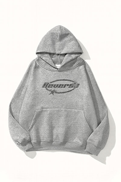 CLASSY.MODA سترة بغطاء للرأس للجنسين بثلاثة خيوط، مطبوعة على الوجهين، مريحة و...