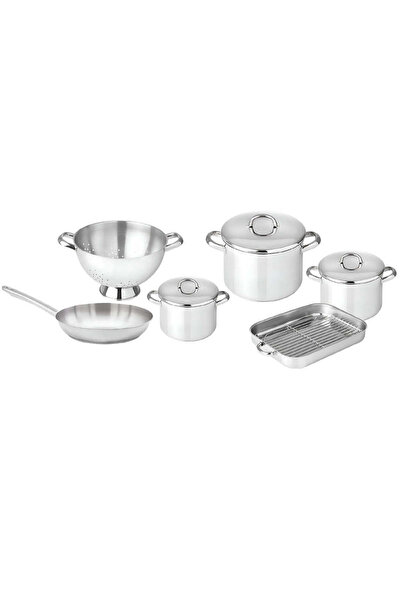 SİLAMPOS Kitchenware Set of Stainless Steel 10 Pieces