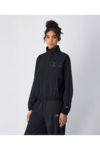 Champion Urban Contemporary Full Zip Sweatshirt Siyah Kadın Sweatshirt -118015-KK001