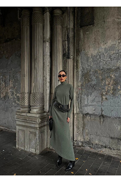 Bijuterria Μακρύ φόρεμα με χοντρό κορδόνι πράσινο