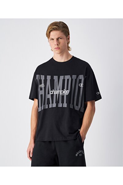 Champion Urban Contemporary SS Tee Siyah Erkek Tişört - 221213-KK001
