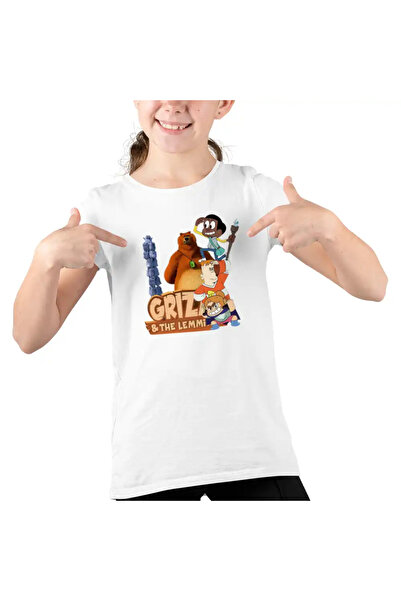 OEM Tricou Copii Fete Craig Dumbrava Grizzy Lemingii Grizi