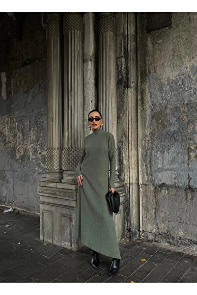 Bijuterria Μακρύ φόρεμα με χοντρό κορδόνι πράσινο