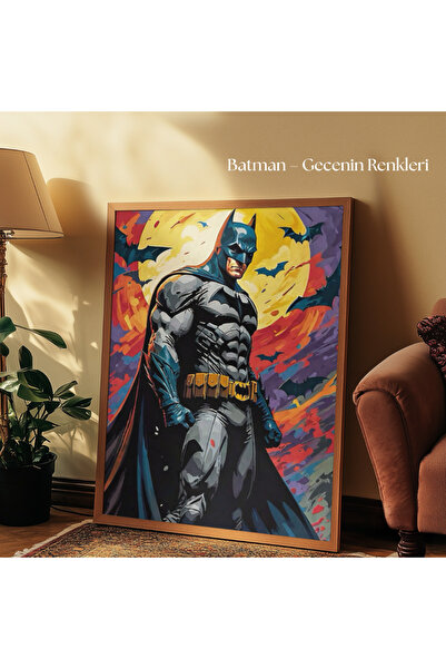 tuvart Sayılarla Boyama Seti BATMAN 35x50cm, Batman - Gecenin Renkleri