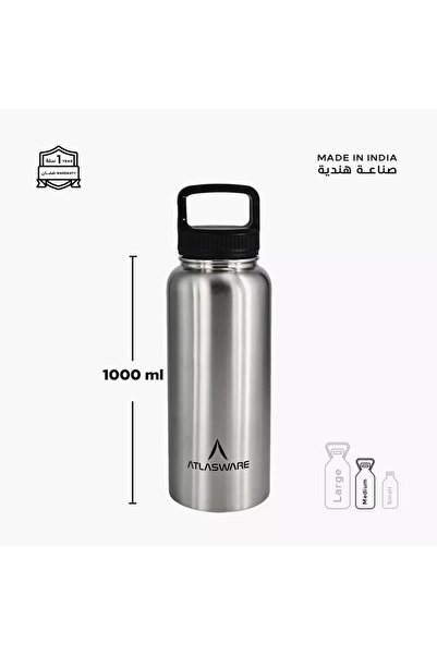 Generic Stainless Steel Water Bottle - 1 L