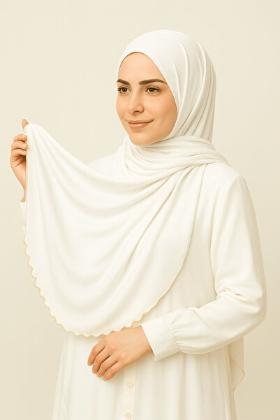 mim eşarp Şal Enba Premium Jersey Sandy - 75x190 cm