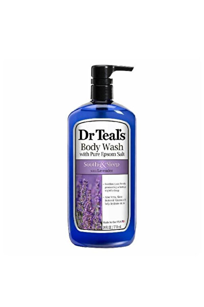 Dr Teals دكتور تيلز غسول جسم 710 مل ملح إبسوم النقي سوث اند سليب باللافندر