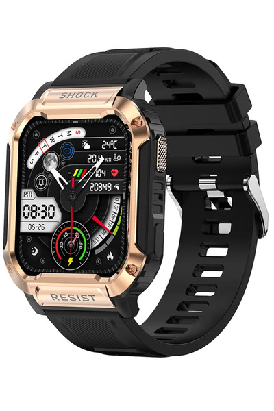 LikeSmart SmartWatch ISP TaNK Sport Watch" IPS, Bluetooth Call, AI Assistant, Sports Modes, Oxi