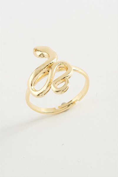 feryal خاتم معدني على شكل ثعبان