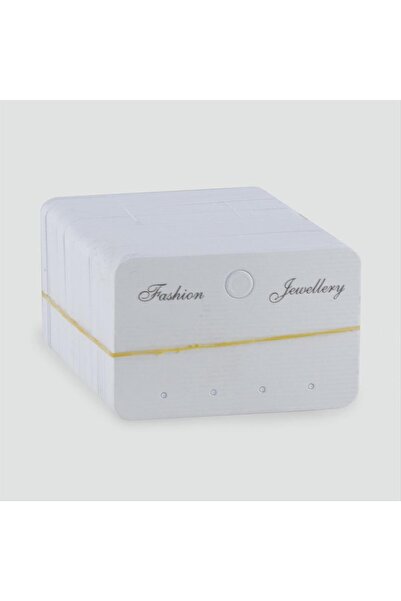 ZERO LAND Hn-Shop 4 Holes Earring Card-White