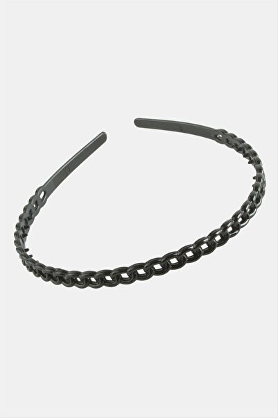 FREEDOM STOREE Chain Patterned Black Color Crown
