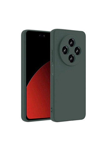 NewFace حافظة سيليكون أولى لهاتف شاومي ريدمي 14C - (101322) أخضر داكن