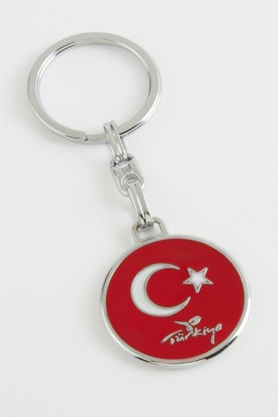 makay TECHMRT Moon Star (193803) Μεταλλικό Μπρελόκ-Κόκκινο