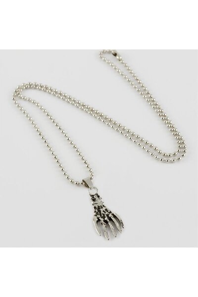 Yıldızınızzz accessory الهيكل العظمي اليد أحسب قلادة الرجال