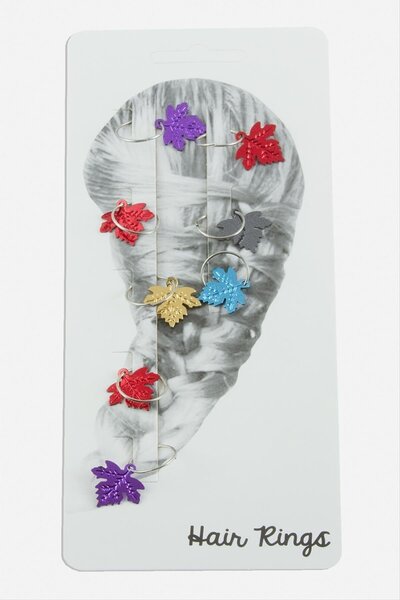 Bijuteri Net خاتم شعر على شكل ورقة شجر