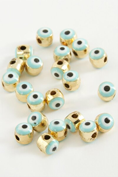 A BİJUTERİ Evil Eye Enamel Bracelet and Pendant Apparatus 1 Piece