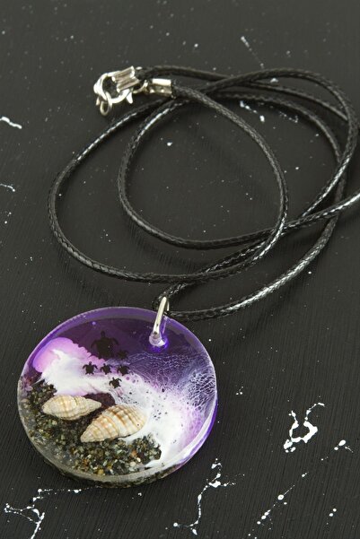 FREEDOM STOREE Turtle Sea Effect Epoxy Pendant