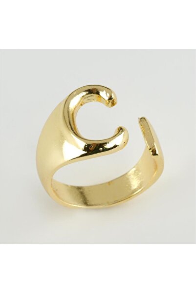 nolva Luxury Metal Ring with Letter