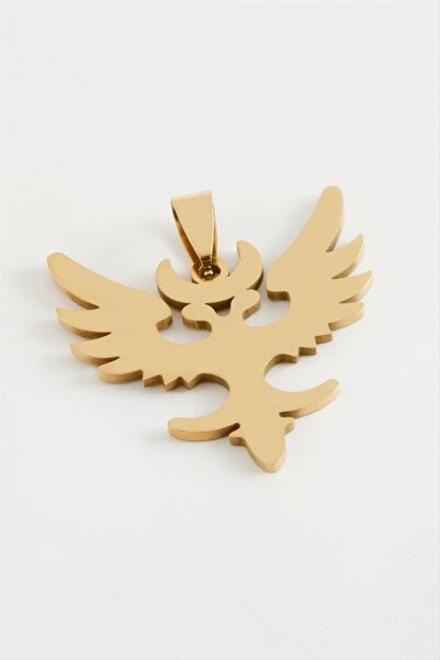 Generic Brand Double Headed Eagle Steel Pendant 3.5 cm