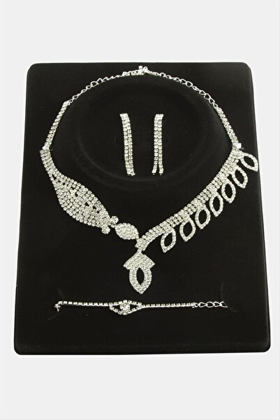 OSENSE مجموعة قلادة فاخرة من الحجر البيضاوي