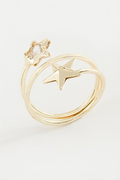 Marsilyan خاتم حجر الزركون على شكل نجمة قلب