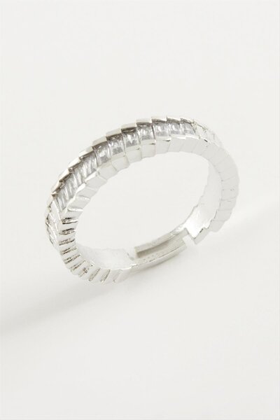 feryal خاتم معدني بحجر باجيت