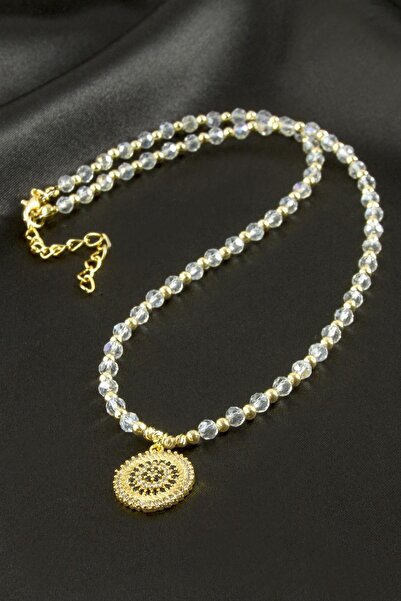 Generic Brand Evil Eye Zircon Stone Crystal Necklace