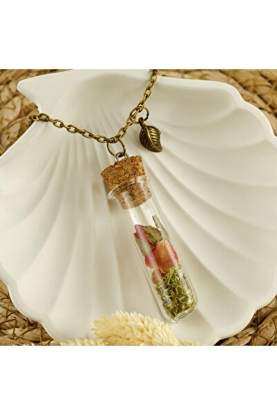 ZERO LAND قلادة SEPETIM الحية مع سدادة الفلين - بني