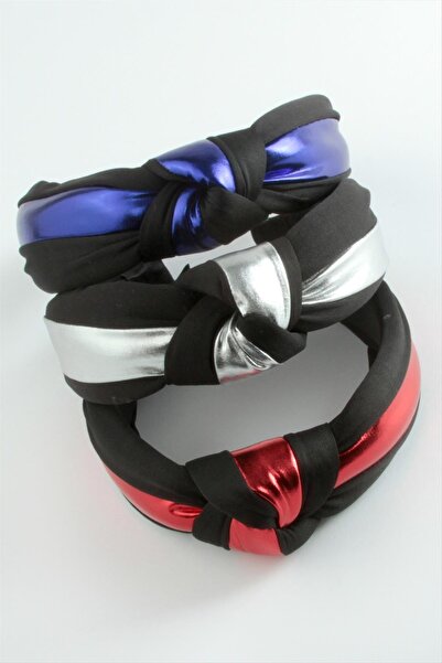 Ayena Moda Coroană înnodată din piele neagră