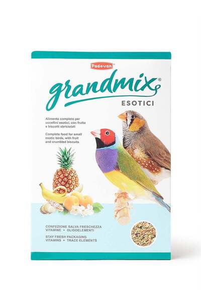 Padovan Grandmix Esotici Complete Feed For Small Exotic Birds Finch Multicolour 1kg