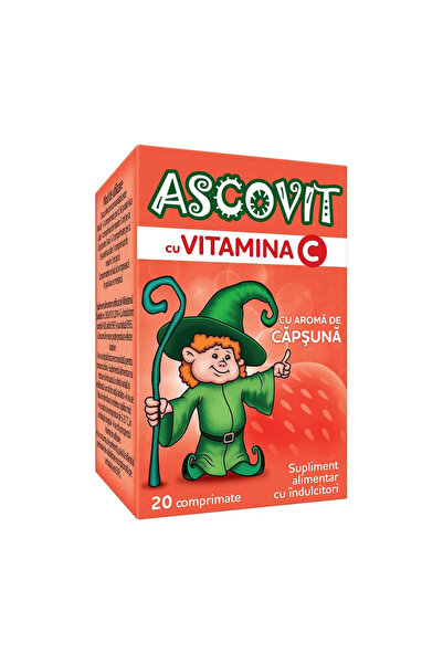 Other Ascovit with strawberry flavor 100mg, 20 tablets, Omega Pharma