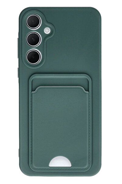 NewFace حافظة سامسونج جالاكسي A35 5G من سبيترنس من السيليكون مع حامل بطاقات ك...