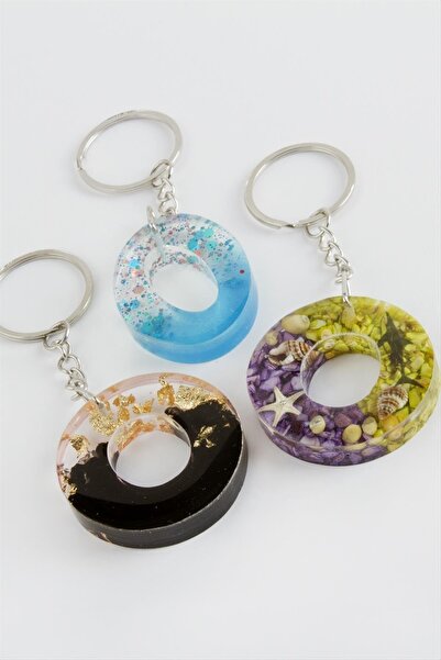 SiHako Epoxy Keychain with Letter O