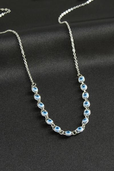 ZERO LAND قلادة د.ديرين نازارلي المينا - أبيض