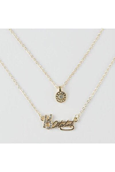 Genel Markalar Atatürk Figürlü İkili Kolye