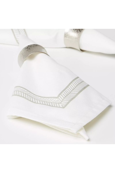 Generic مناديل مطبوعة مزخرفة - مجموعة من 4 قطع