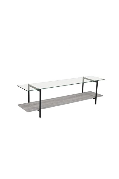 DEC4 Plasma table made of wood with glass