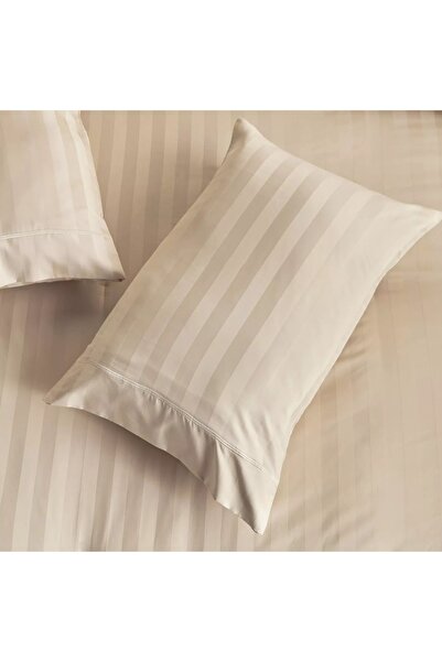 Generic Satin Stripe Pima Cotton Sateen 525 Thread Count 3-Piece Queen Comforter Set - 200x240 cm