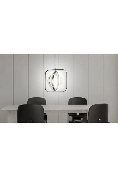 Sofia Concept Lustra cu Pendul Libra, Stil Modern, Led, 30W/6500K, 3700 Lm, Inaltime Ajustabila, 150 cm, Aluminum,